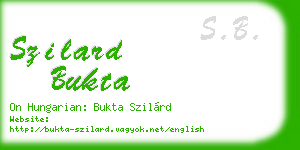 szilard bukta business card